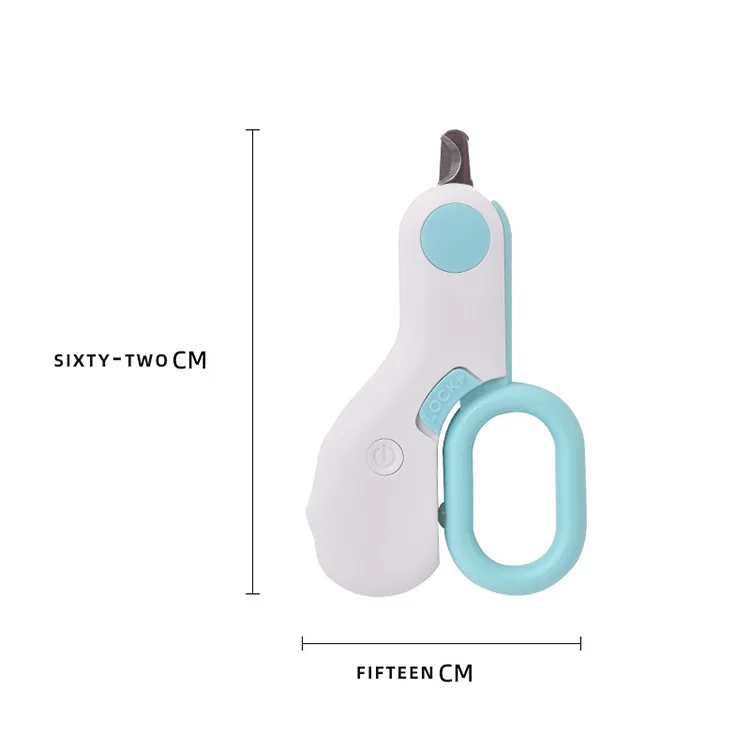 Professional Pet Nail Clips With LED Light Small Dog Cat Trimmer Blood Line Light Led Grooming Claw Nail Scissors