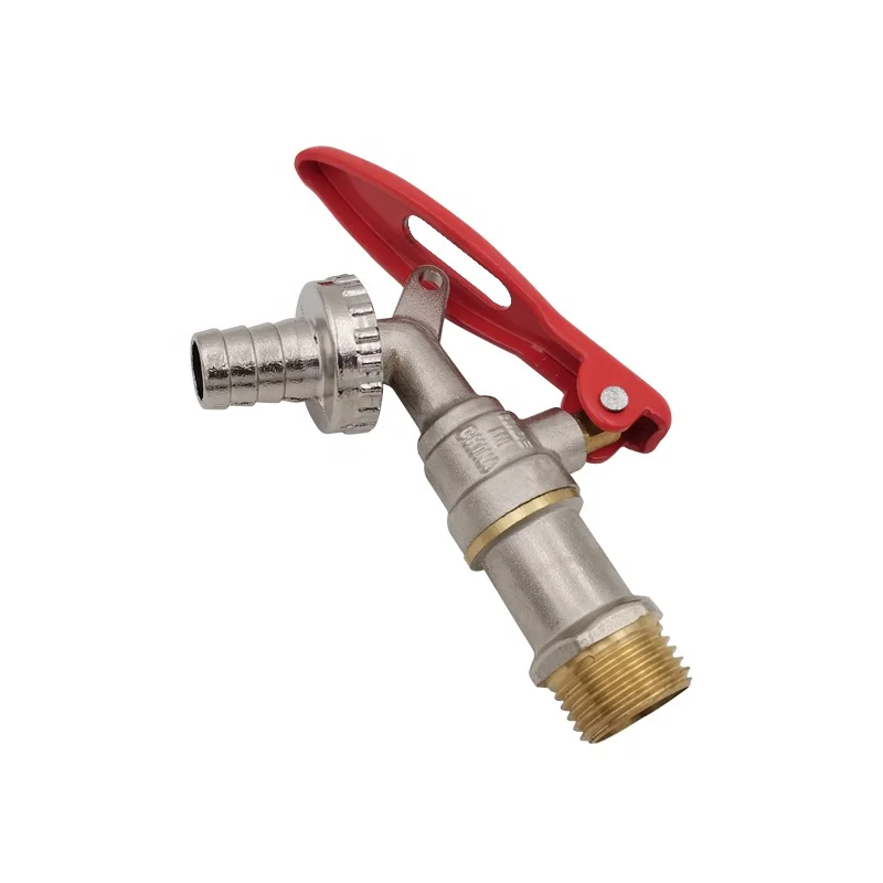 
1/2 brass outdoor garden lockable bibcock faucet with lock handle basin water tap 
