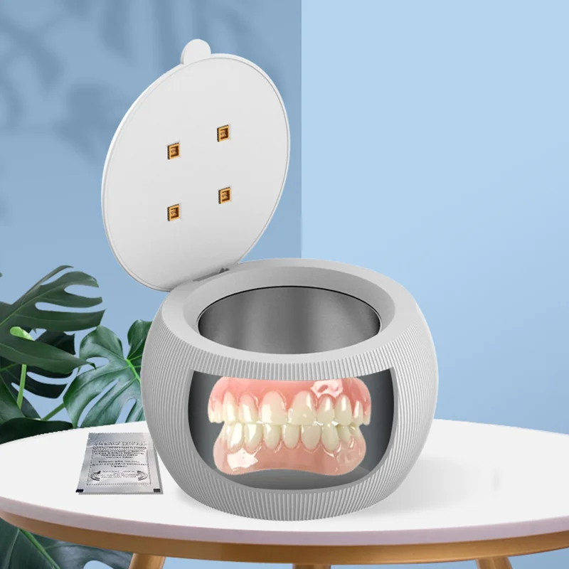 Factory ODM 24W Ultrasonic Cleaner With UV For DenturesJewelry Cleaning