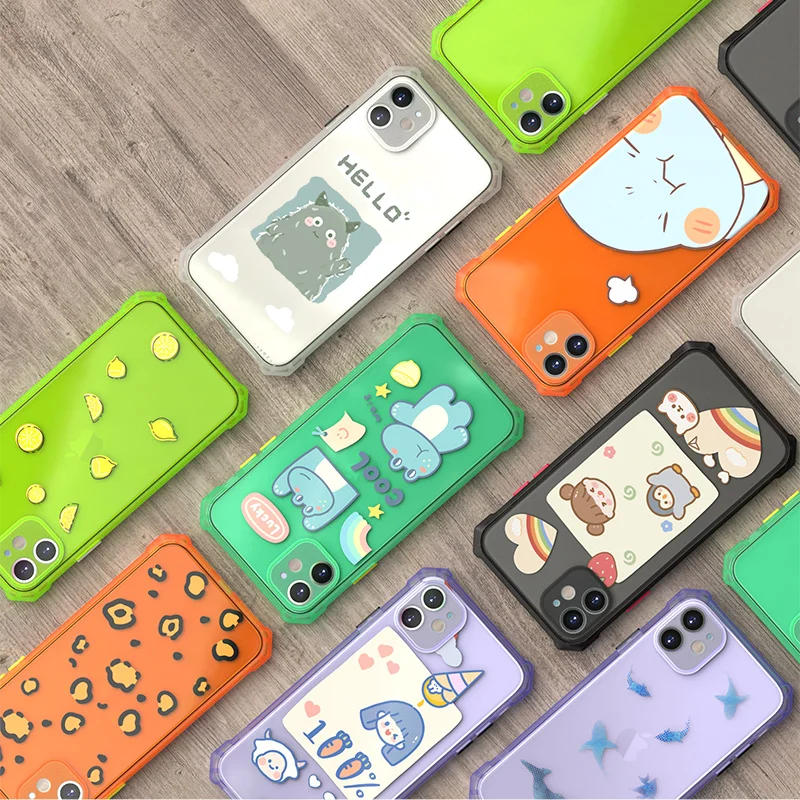 Чехол для мобильного телефона из ТПУ с защитой объектива камеры на заказ для Iphone