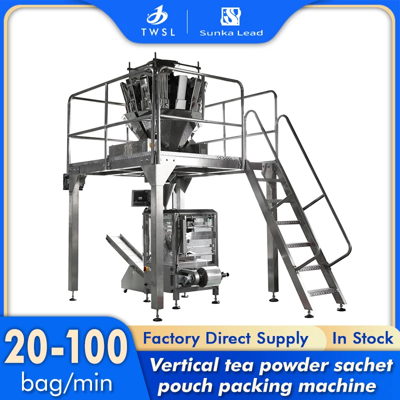 TWSL Automatic vacuum tea packing coffee bean packing sugar packing machine turkey