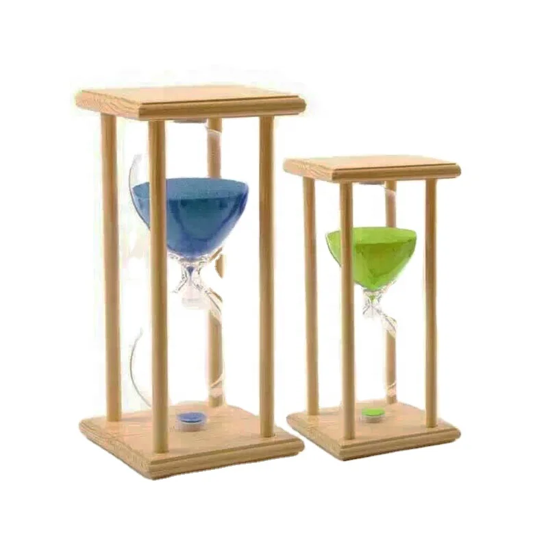 XINBAOHONG Hourglass Timer 30/60 Minutes Creative Gifts Room Decor Office Kitchen Decor Birthday Wood Sand Hourglass Clock