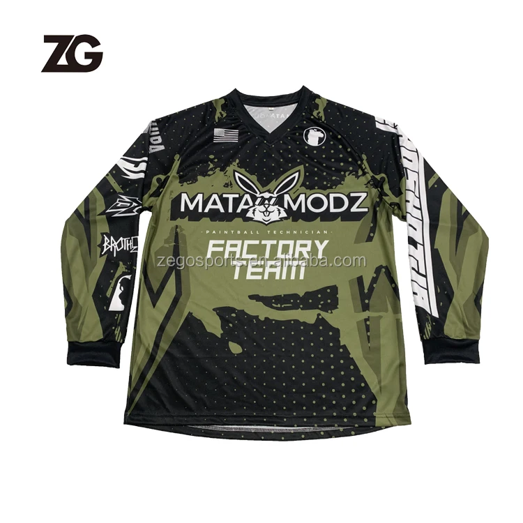 TOP Quality Custom Sublimation BMX Jersey 100% Polyester Mesh Motocross Long Sleeves Jerseys