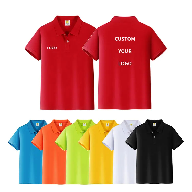 Wholesale School Uniforms Summer Boys Girls 100% Cotton Polo T-shirts For Fids Blank Custom Logo Plain T Shirts Kids Polo Shirts