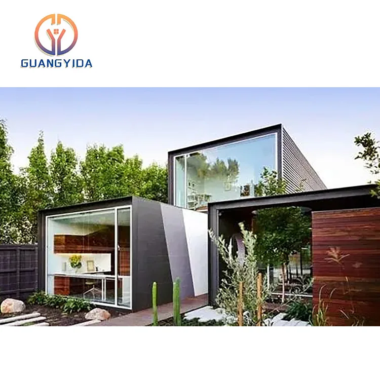 Factory Supplies Prefabricated House Portable Modular Ready Made Light Steel Mini Modular Prefab House