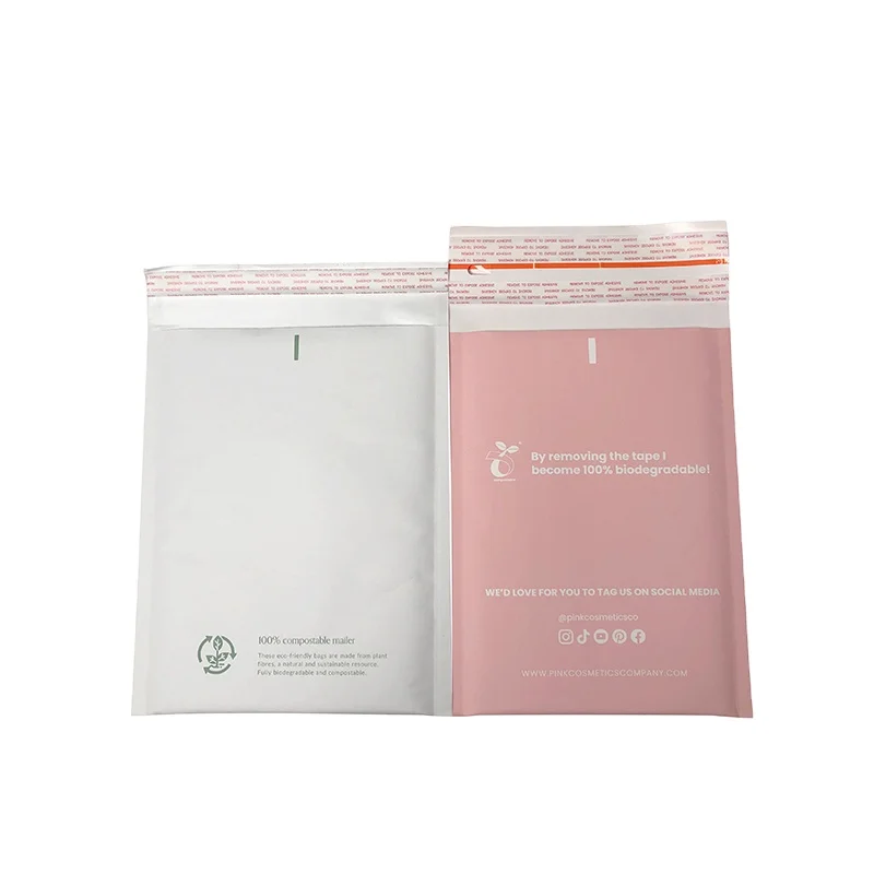 XCGS Factory Eco-Friendly 100% Biodegradable Bubble Mailer Kraft Bubble Mailer for Shipping