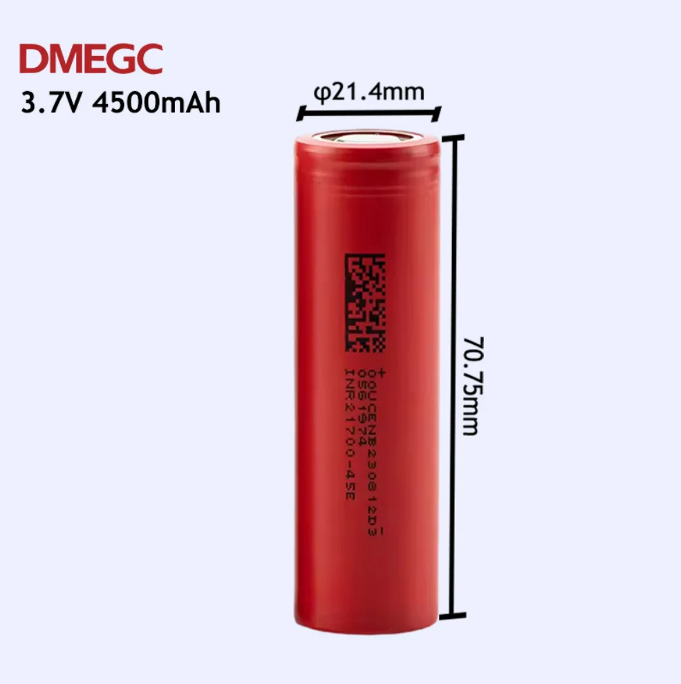 100% Original Guaranteed Dmegc INR21700-45E 21700 4500mAh Battery cell