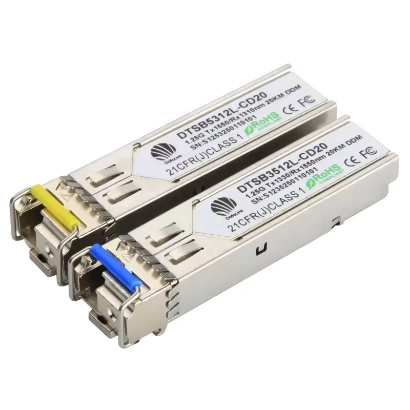 Networks 10G Sfp+ BIDI 10-80km 1490nm/1550nm  LC Connector SFP+ Transceiver 10G SM single fiber SFP+ BIDI Module