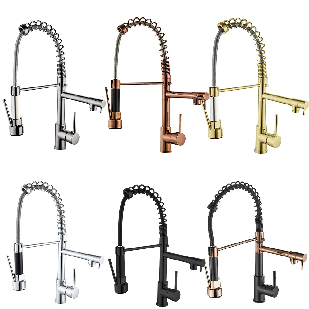 style connections durable spring pull outbat economic flexible brass kitchen faucet mixer tap
