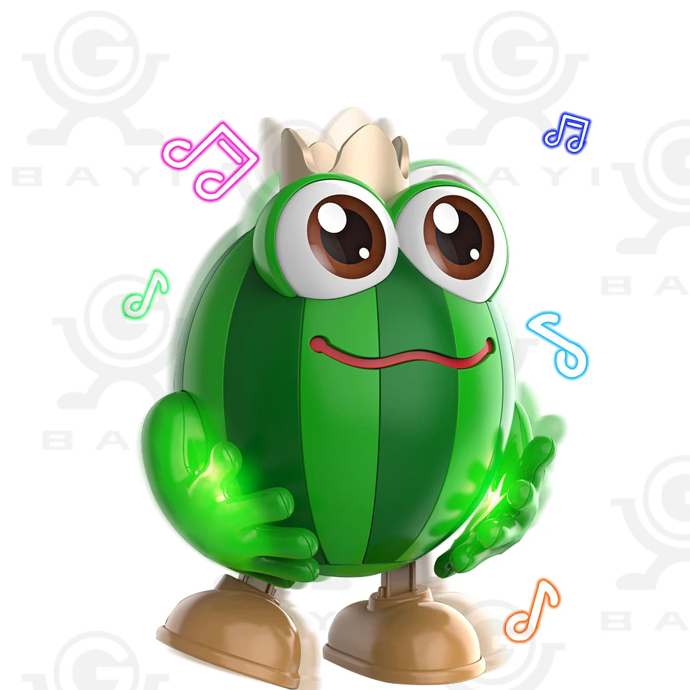 Funny Watermelon Dance toy Automatic Danced Watermelon Prince Toys Shaking Electric Dancing  toys Music Light For Kids
