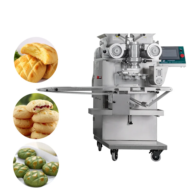 Snack Machine Automatic Cookies Making Encrusting Machine Hard Soft Cookies Maker Lebanese Date Cookie Forming Machine