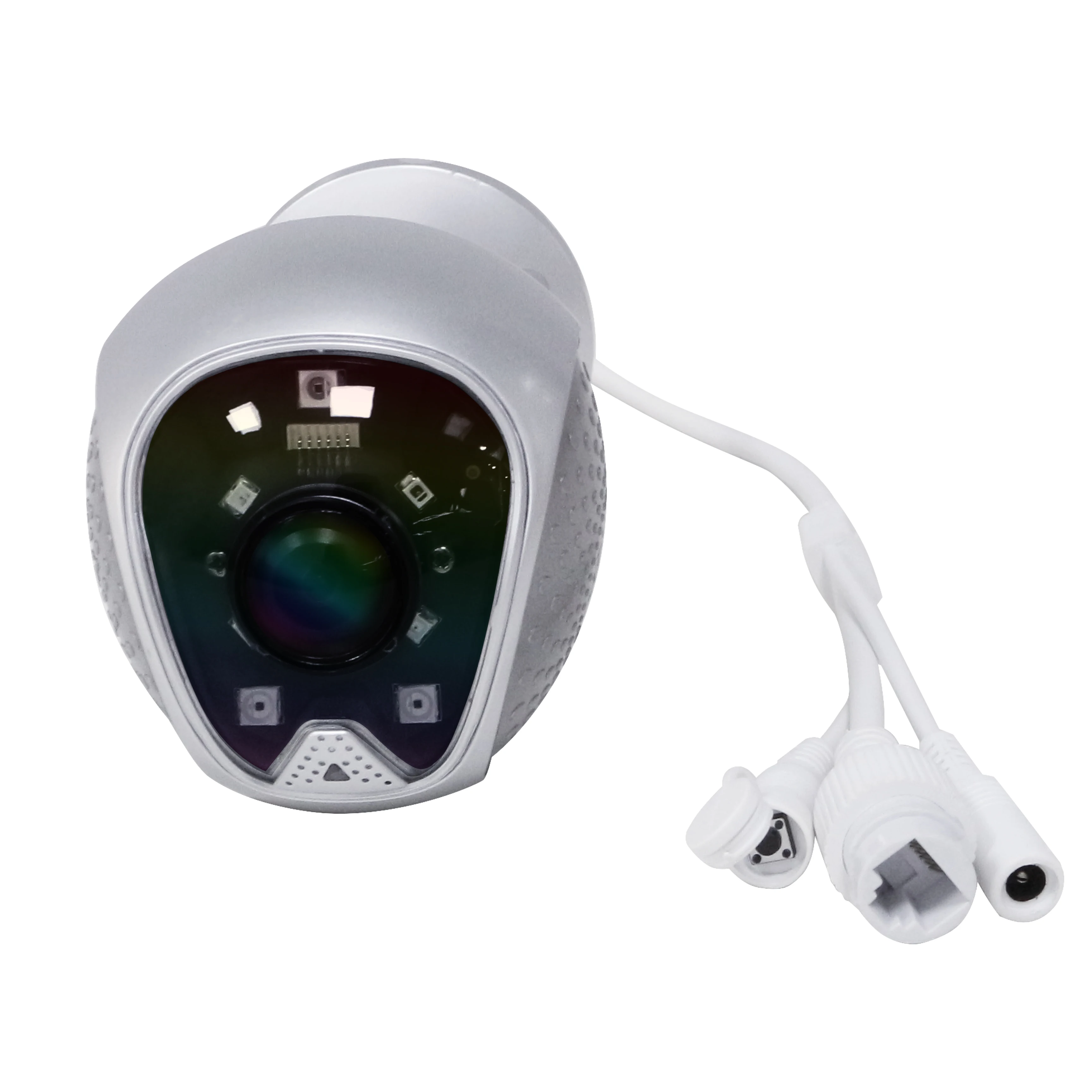 1080P HD outdoor smart home network night vision red and blue flash alarm wireless wifi ip cctv camera