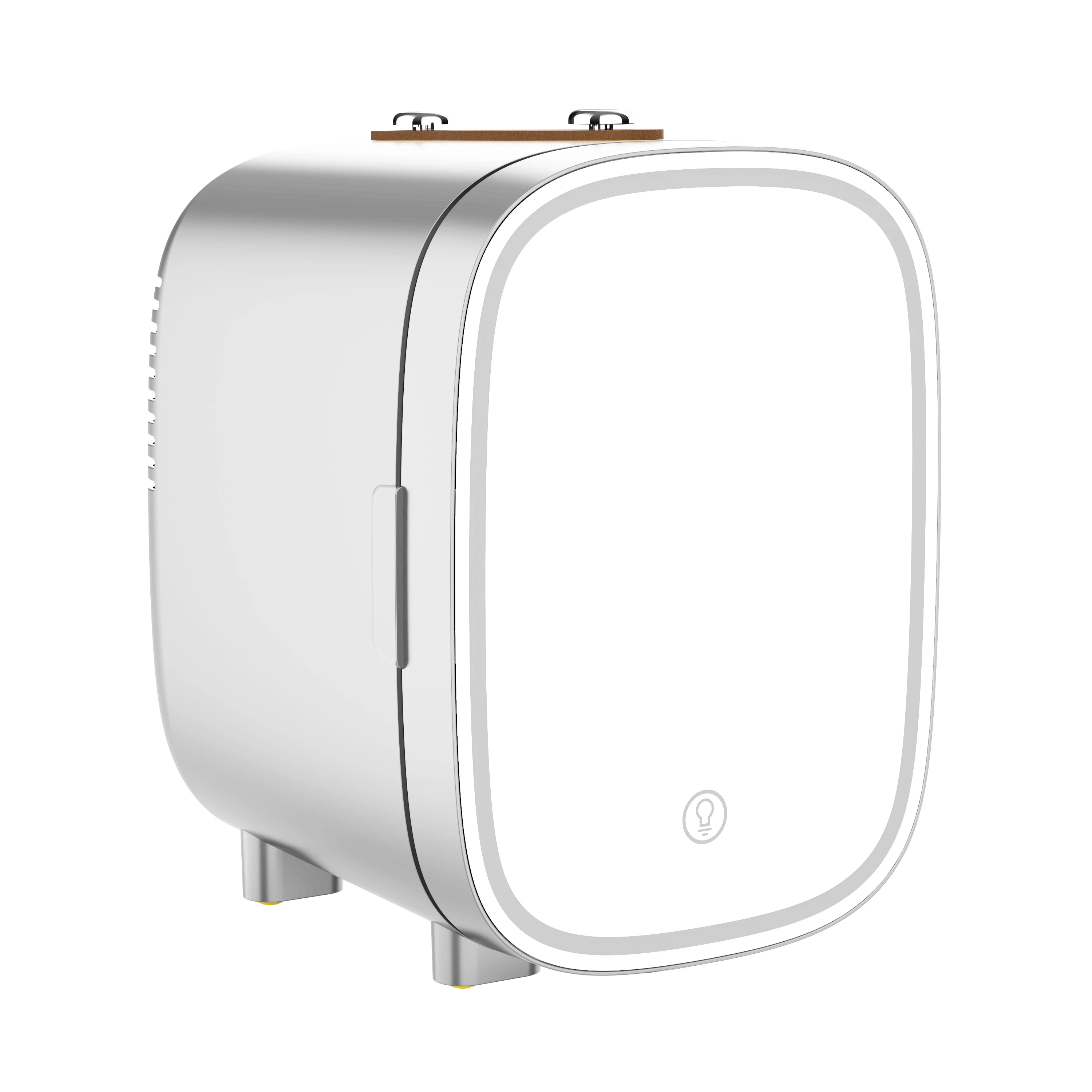 5L Portable skincare mini fridge New Product small refrigerator beauty fridge AC DC home mirror glass cosmetic mini fridge