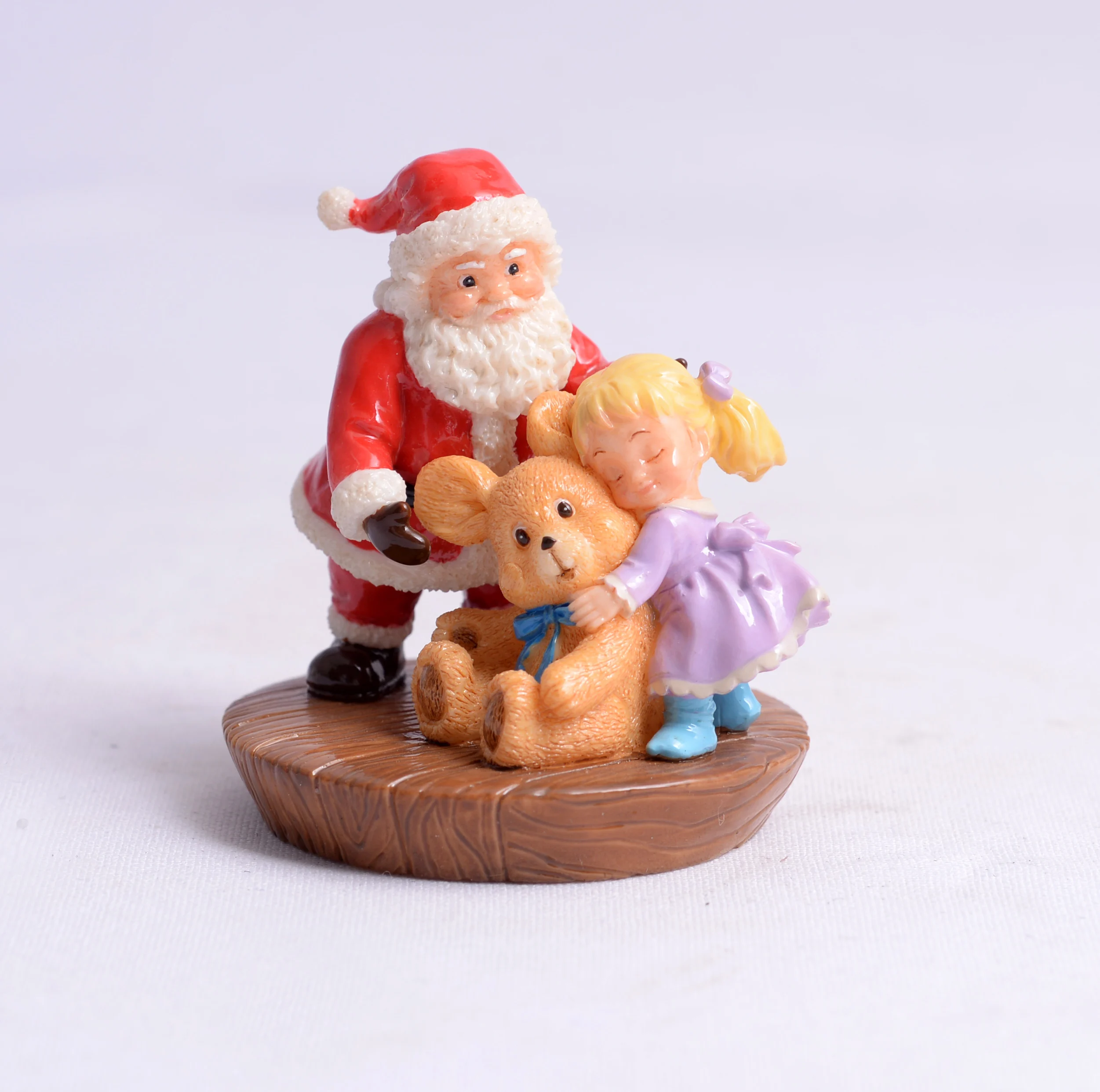 OEM Resin Christmas Santa Statue Ornament Table Decorations Decoration Gift Resin Craft