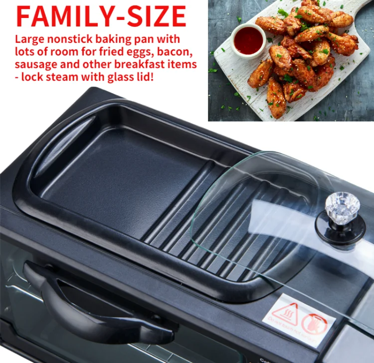 Home Use Multifunctional 3 In 1 Breakfast Makers Electric Coffee Toaster Braekfast Making Machine