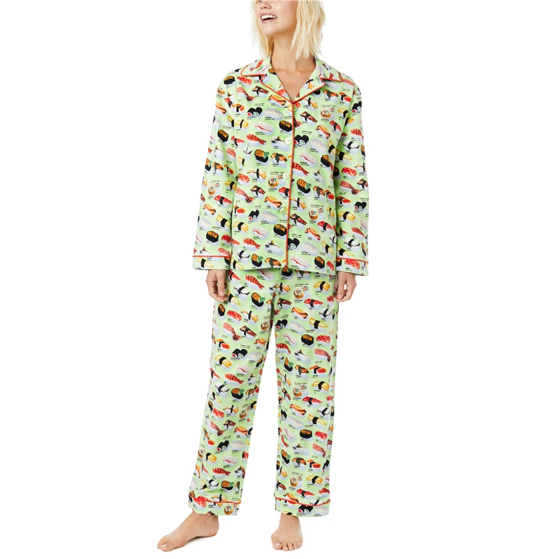 
N045 Hot Sale Women Pajamas High Quality Waffle Nighty for Ladies 