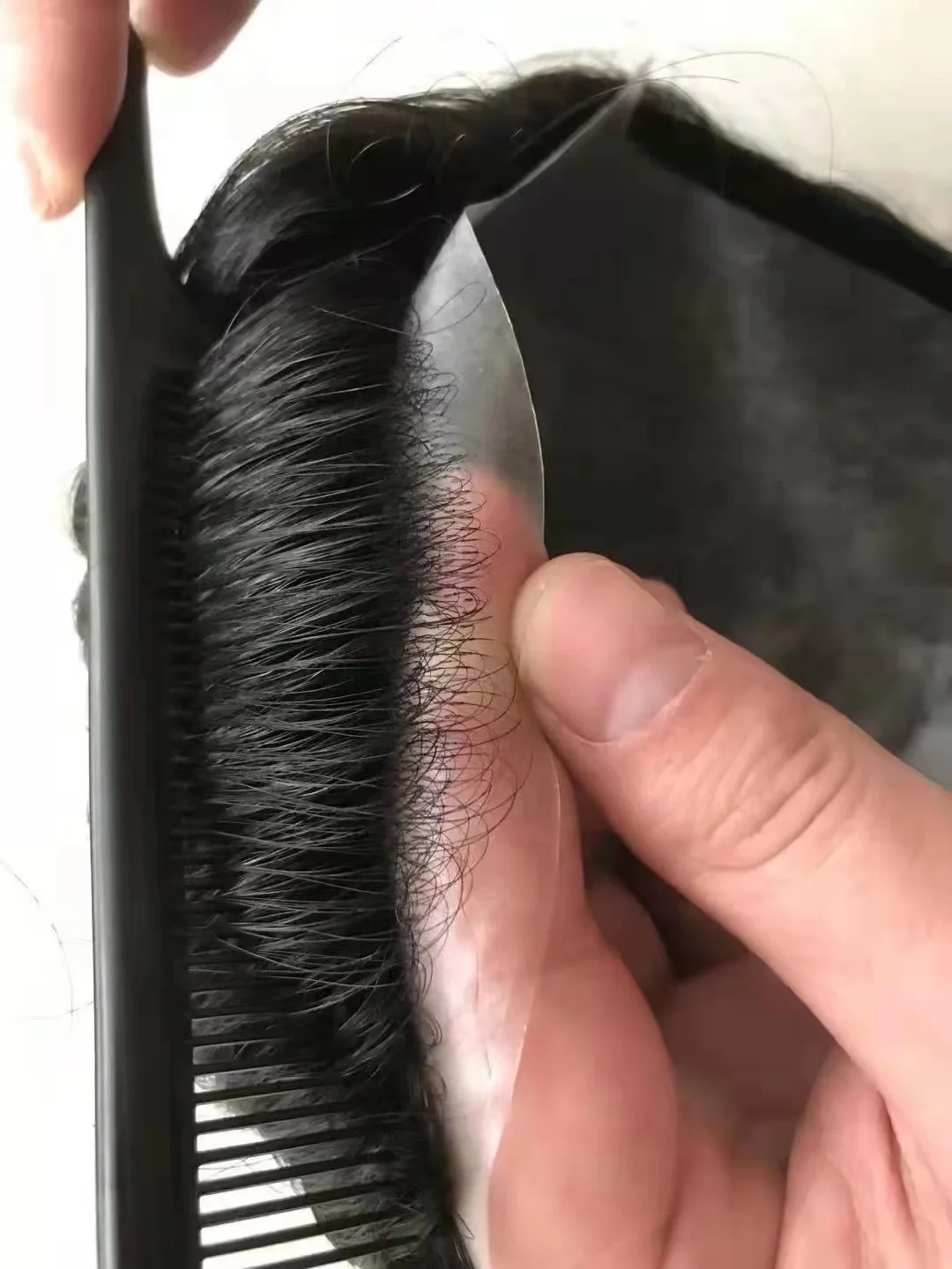 Amara good quality human hair toupee for black men black men toupee human hair men toupees human hair light medium