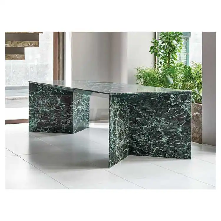 Newstar заказной мраморный обеденный стол каменная мебель Nordic прямоугольный зеленый