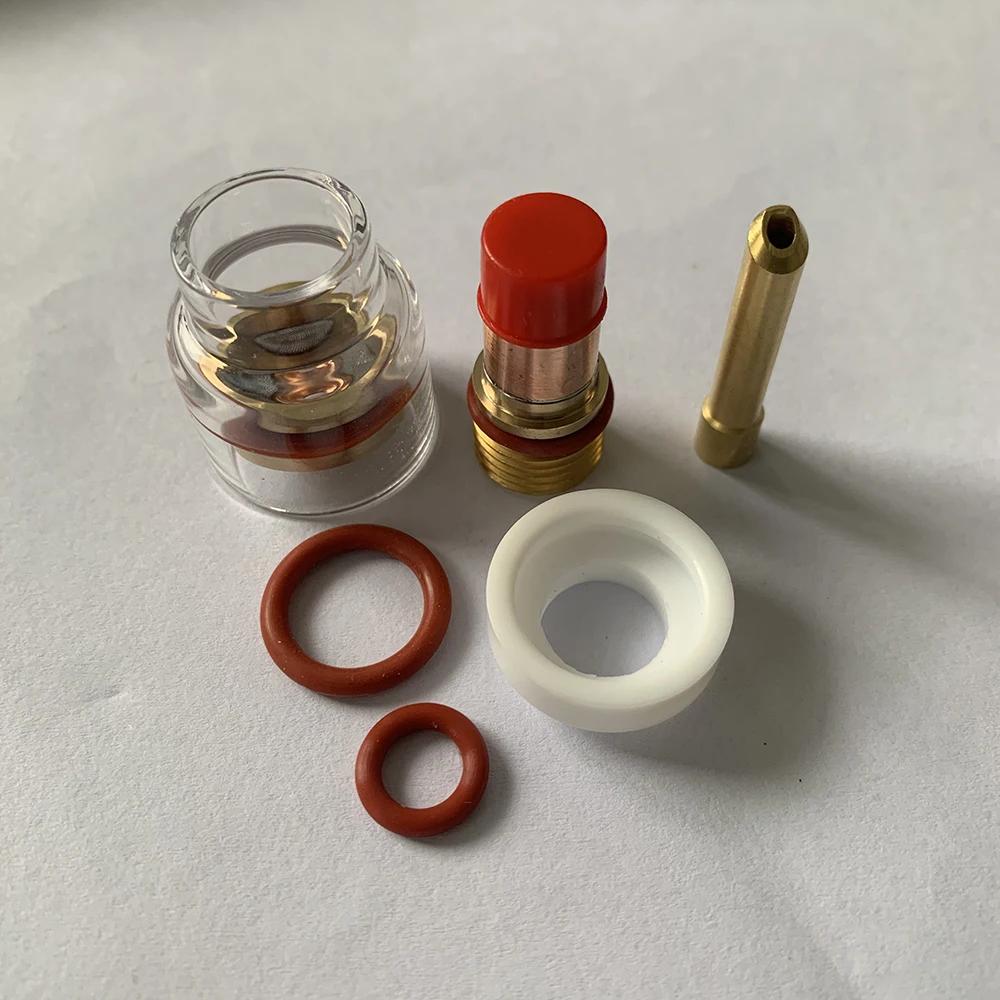 New Pyre TIG Welding Torch Gas Lens #10 Pyrex Cup Kit for Tig WP-17/18/26 Torch Welding Accessories