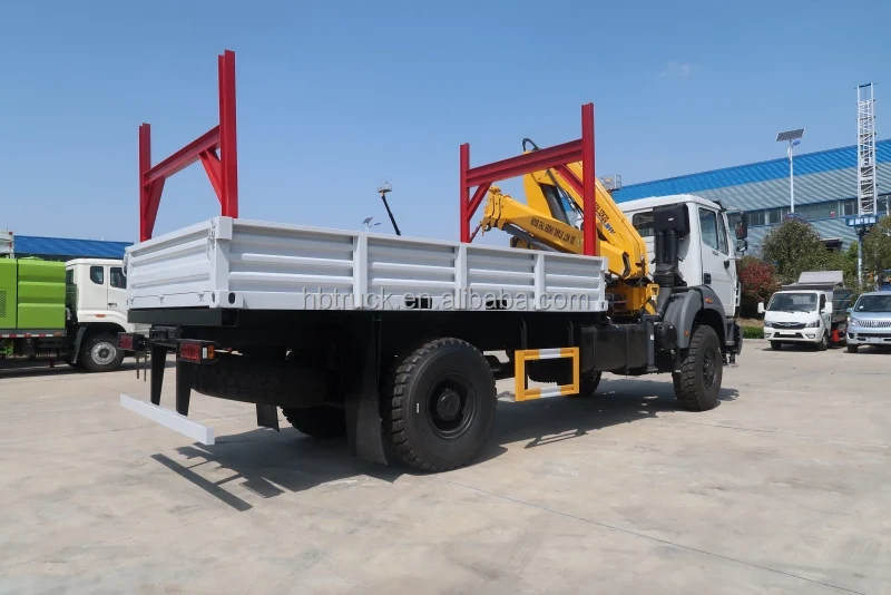 Customized Sinotruk beiben 4x4 log wood timber forest logging carrier transport truck vehicle for sale