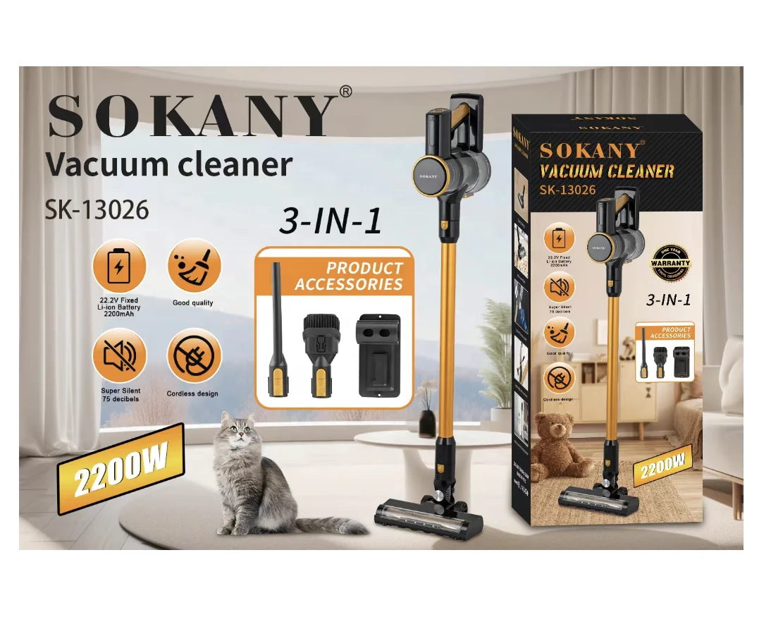 SK-13026 sokany 3 в 1 2200 Вт портативные беспроводные Пылесосы с регулируемой высотой