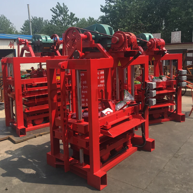 qtj4-40 hydraulic cement block machine clay brick stacker brick machine making automatic