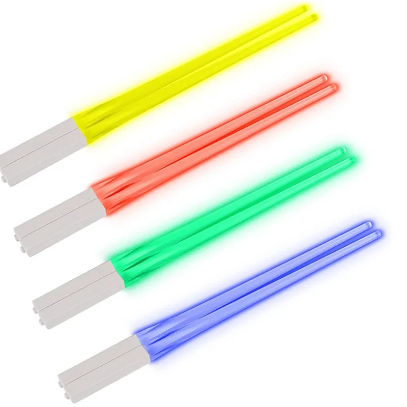 LED Light Emitting Chopsticks Food Grade Multi Color  Concert Cheering Props And Gifts Plastic Chopsticks