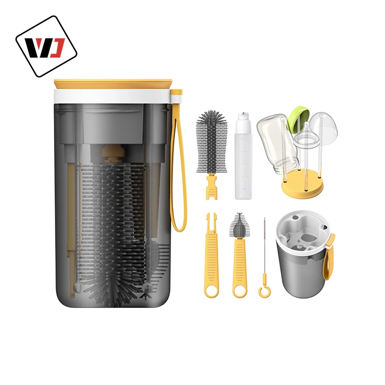 2022 new development  multi-function cleaning baby bottle brush office Manual  cleaning brush baby bottle