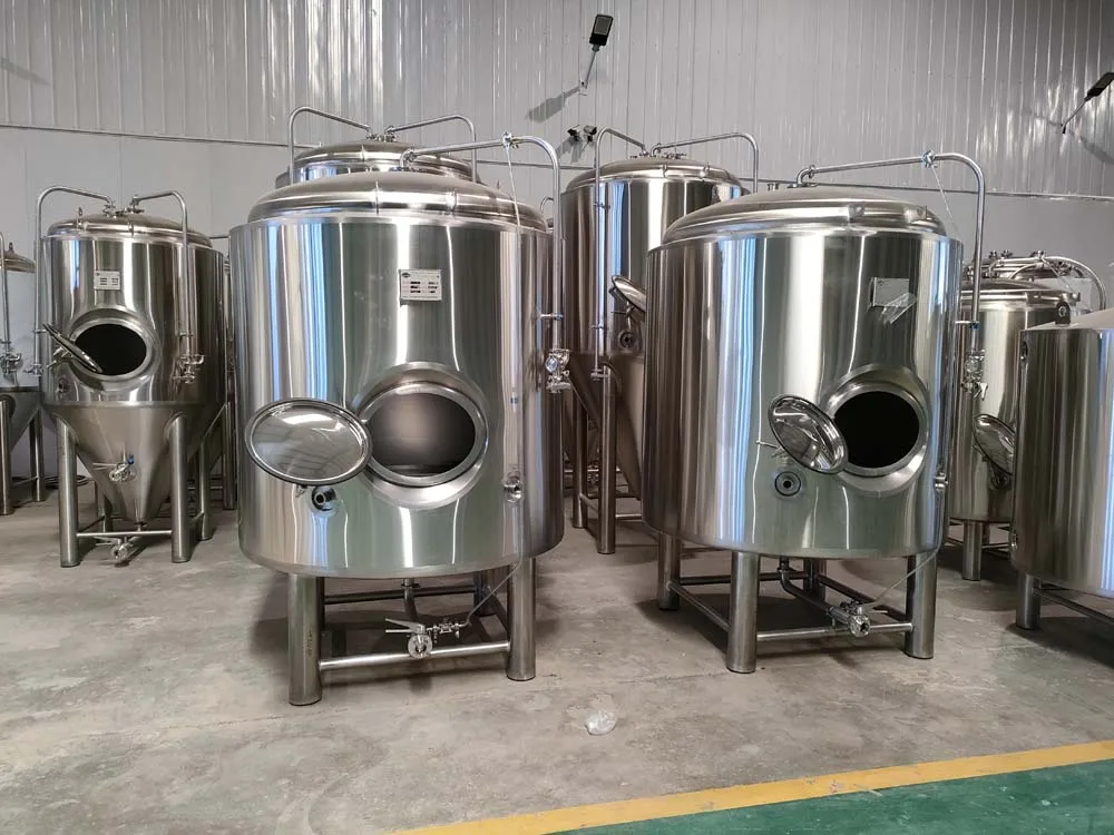 1000L double wall jacketed side manhole stainless steel ss brite tank for sale