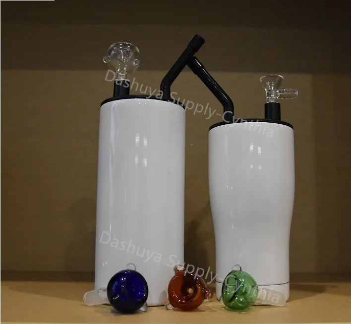 Smoking Shop Accessory Sublimation Blanks 22oz Straight Fatty Tumbler Hookah Cups with Smoking Lid Pipes