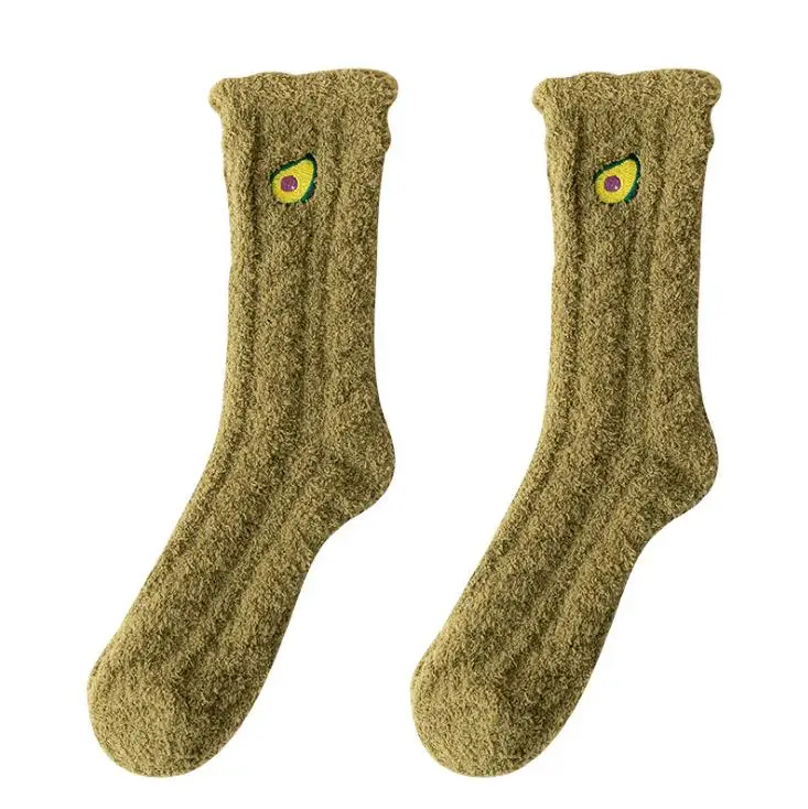 Hot Sale Fuzzy Warm Slipper Socks Women Super Soft Microfiber Cozy Sleeping Socks