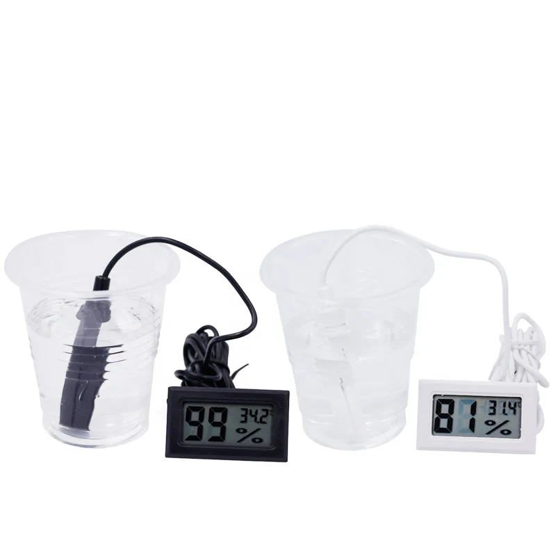 Мини цифровым термометром и гигрометром декоративные часы для ношения в помещении Измеритель температуры влажности Датчик ЖК-дисплей термометр
