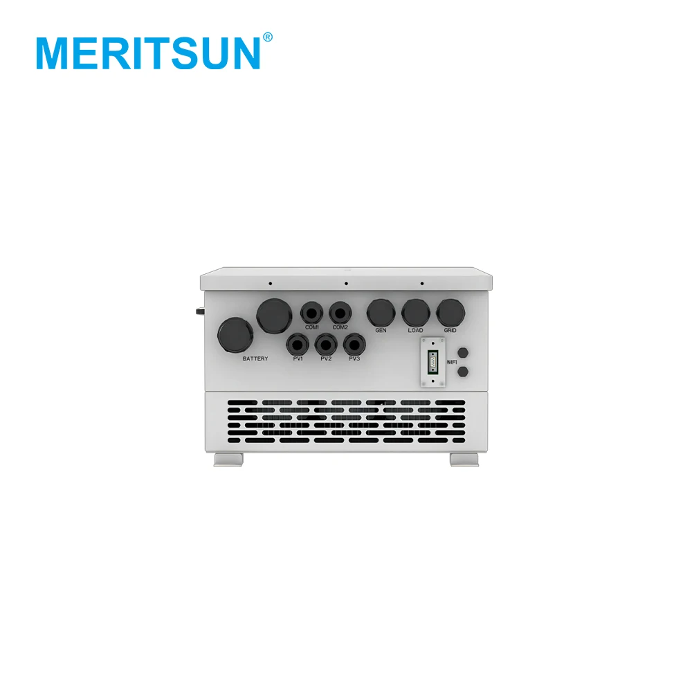 MeritSun Solar Hybrid Inverter 12kw 14kw 16kw Simplex Phase Hybrid Grid Low Voltage