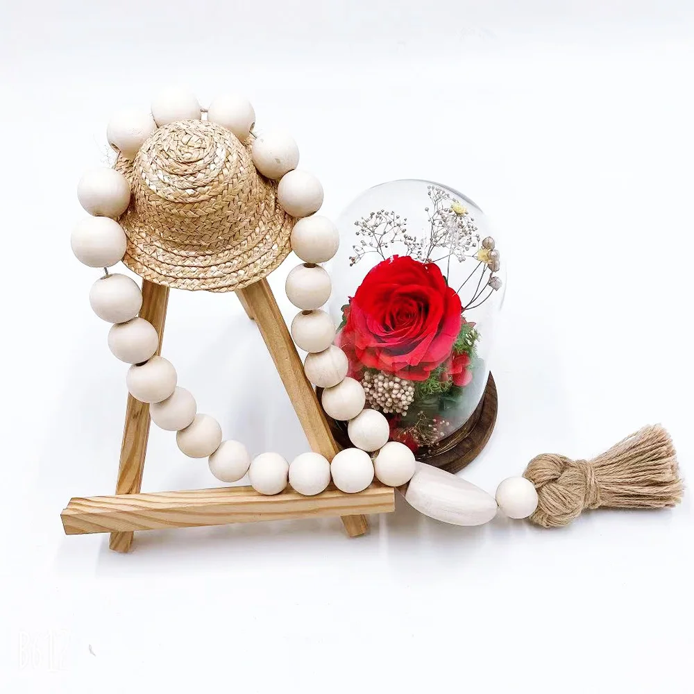 hot sale Natural Unfinished Wood Spacer Beads Round Ball Wooden Loose Beads for Crafts DIY Jewelry Making