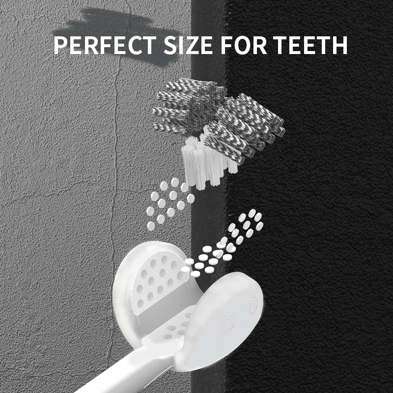 Three Sided Toothbrush Complete Cover Toothbrush Complete Teeth Gum Care Angle Clean Triple Sided Bristle Toothbrush
