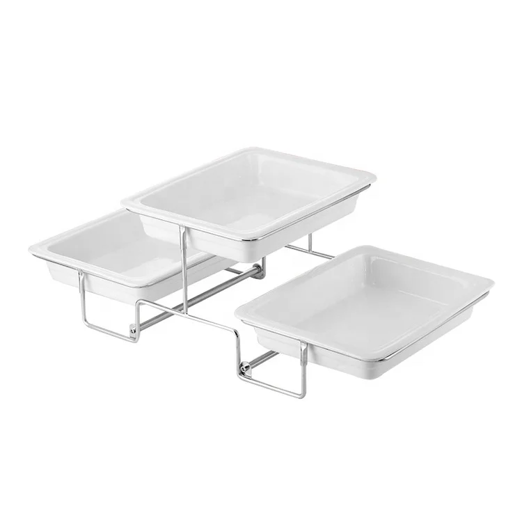 Wedding Parties Dessert Cake Rack Buffet Food Display Stand 3 Tier Metal Food Serving Catering stand