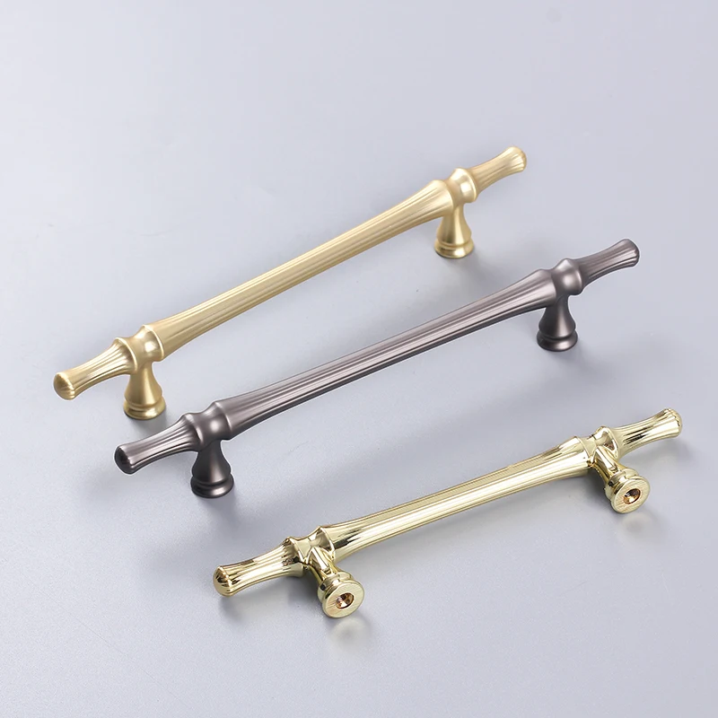 Gold Handle Furniture Hardware Accessories Fancy Cupboard Embossing Metal Cabinet Drawer Drop Pulls