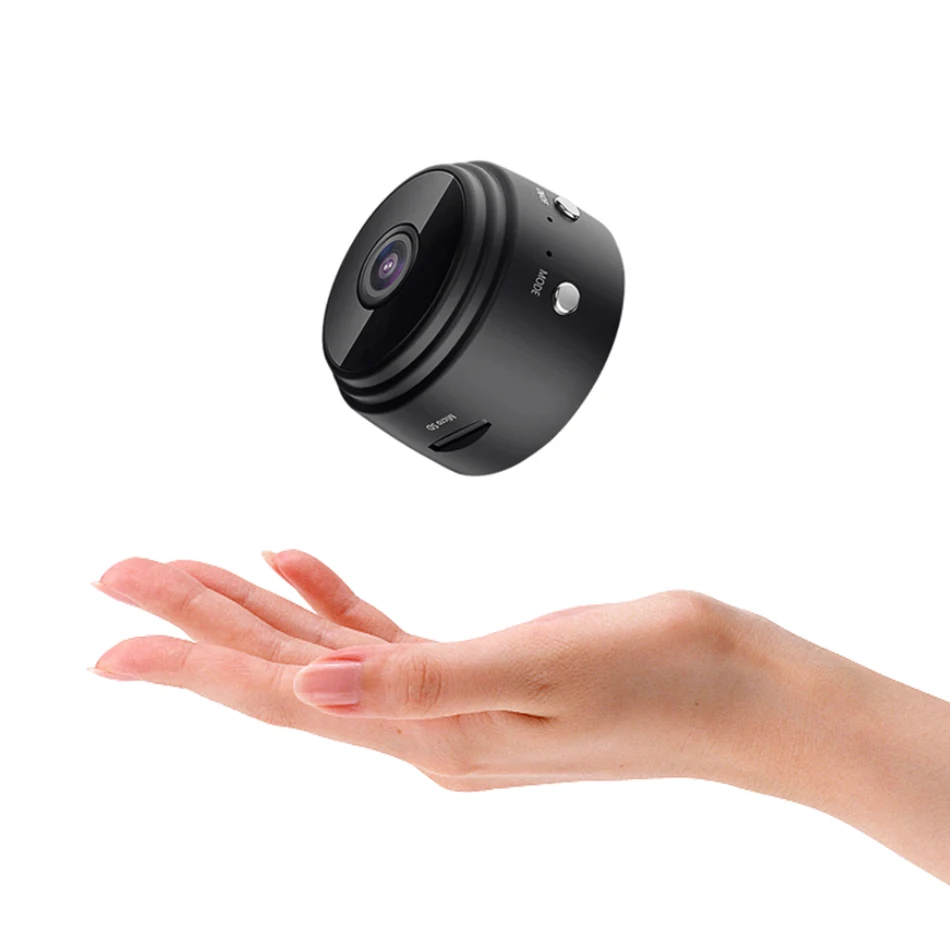 Маленькая портативная беспроводная домашняя охранная мини-шпионская камера наблюдения с аккумулятором и Wi-Fi