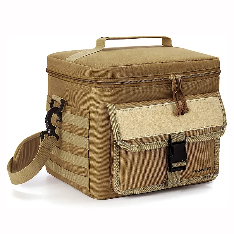 Polyester cooler bag insulated Picnic Office Travel Camo Tactical lunch tote Leakproof Polyester cooler bags