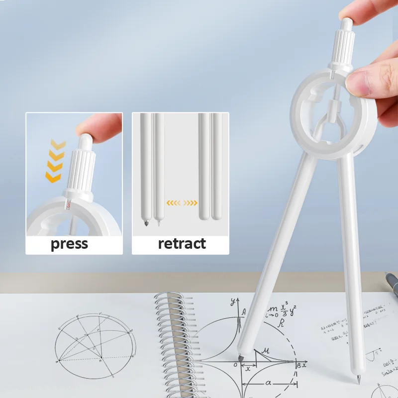 EasyCircle Creative Auto-Adjust Digital Compass Set For Math Geometric Drawing Circle Stationery Compasses Set For Students