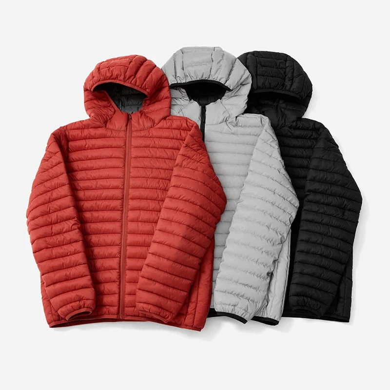 Custom Warm Breathable Men Winter Clothes Oversized Puffer Down Quilted Jacket