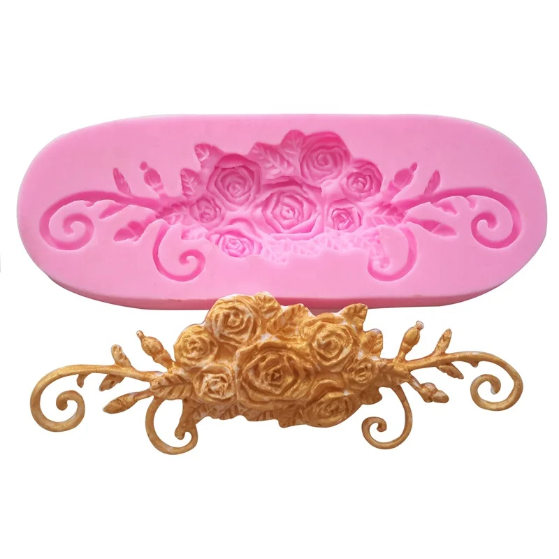 Rose Totem Pattern Fondant Silicone Mold/Cake Decorating Tools