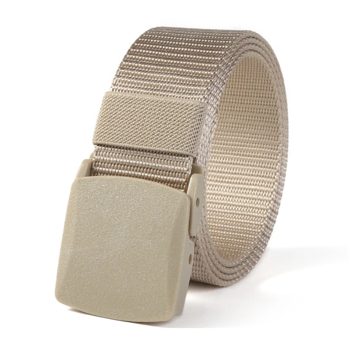 Дешевый Рекламный нейлоновый холщовый дышащий тактический Мужской пояс с пластиковой