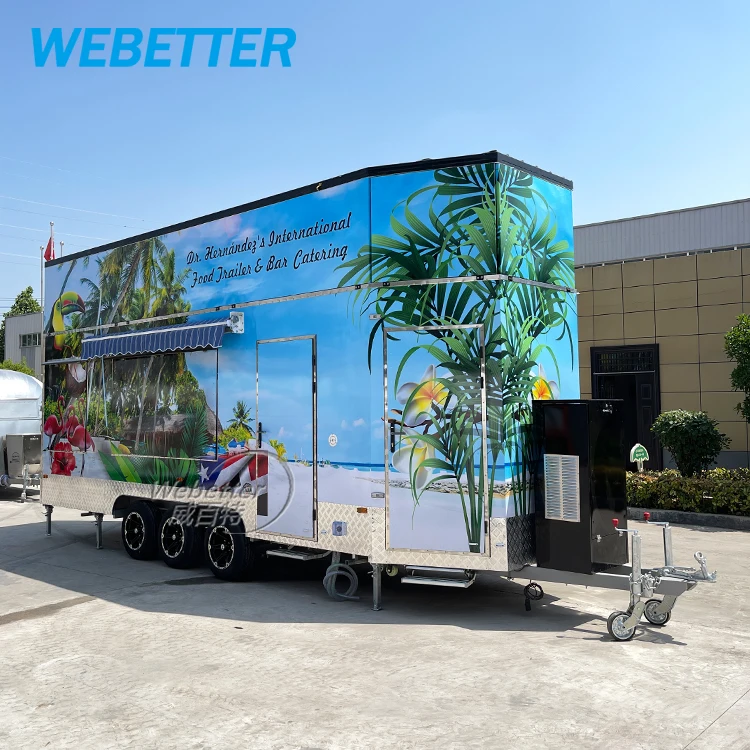 WEBETTER Pizza Foodtruck Concession Catering Trailer Beer Truck Bakery 2 Story Mobile Bar Trailer Food Caravan For Sale