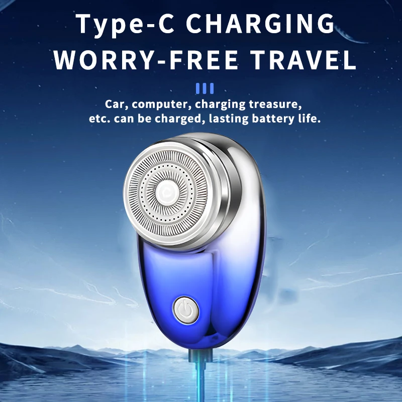 KEMEI Rechargeable Washable Mens Razor KM-C52 Mini Travel Electric Shaver Mini-shave Portable Electric Shaver