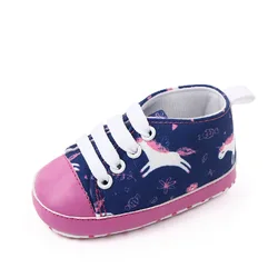 New baby shoes color cartoon baby canvas shoes soft soled walking shoes