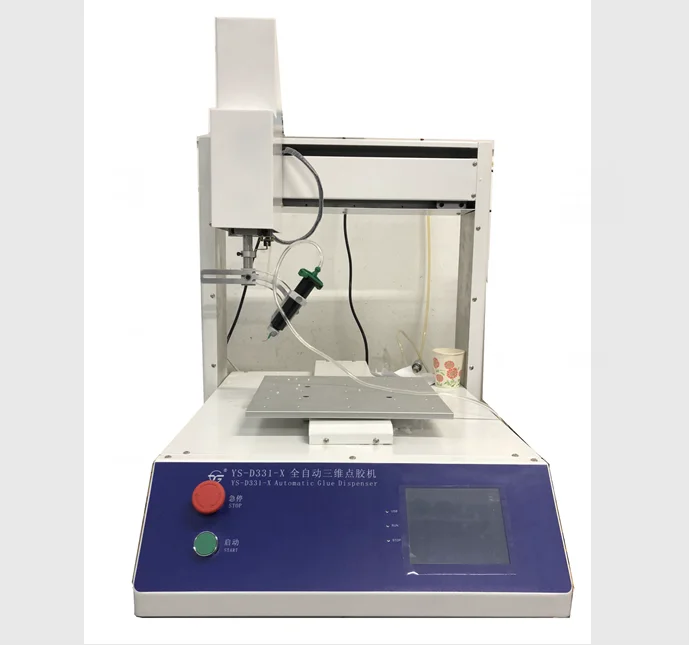 Automatic Desktop Pcb Glue Dispensing Machine With 300ml Cassette Glue Barrel And High Precise Valve For Smd Smt Assembly