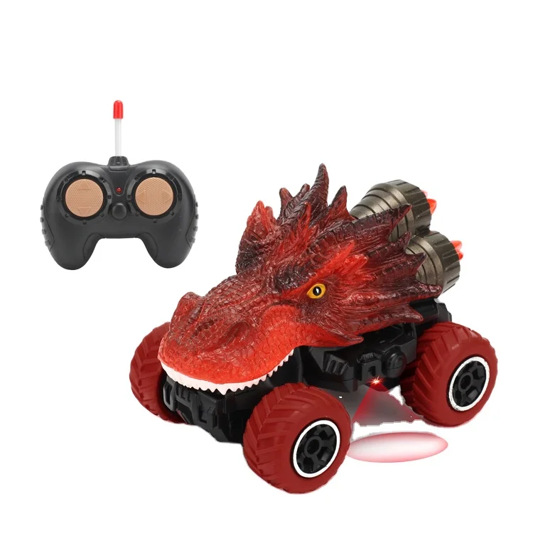 4CH Remote Control Dinosaur Cars Toy Funny Rc Remote Control Car Mixed Rc Hobby Tombo Toys Battery 4 Styles with light