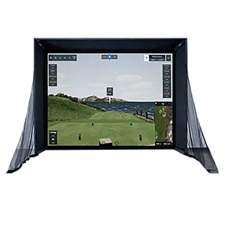 3X3X1m Indoor Golf Simulator Frame Virtual Shell Trainer Golf Silencer Belt Protective Pad Protective Side Net