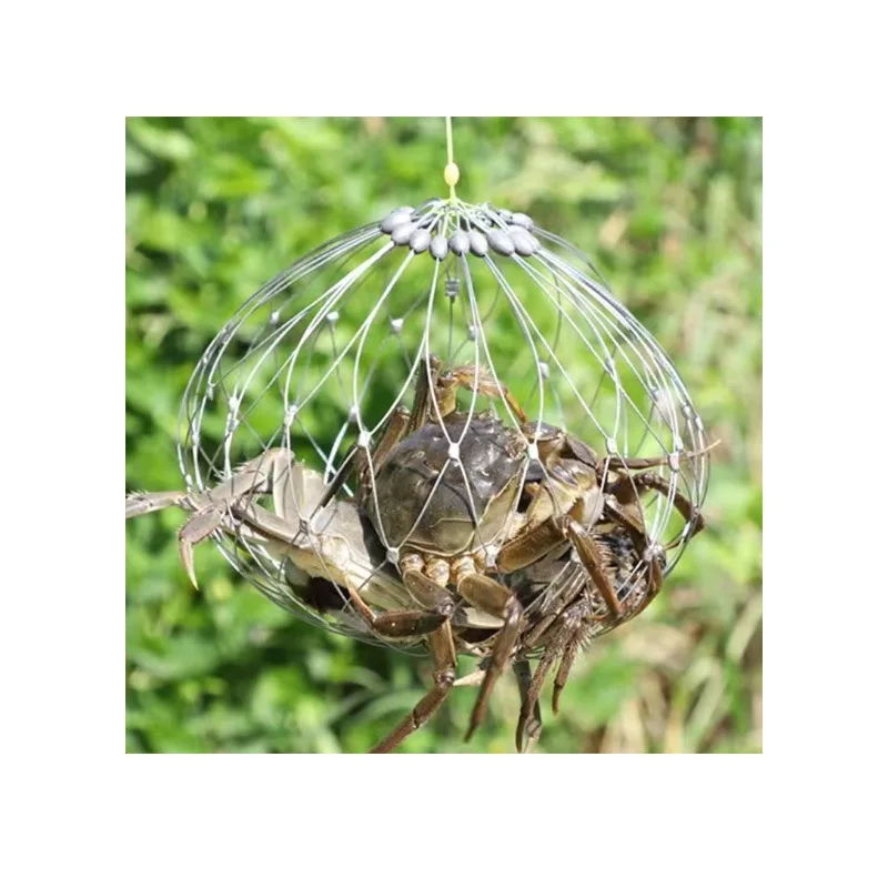 Автоматическая ловушка для крабов из стальной проволоки пресной и морской рыбалки эффективная рыболовная клетка ловли